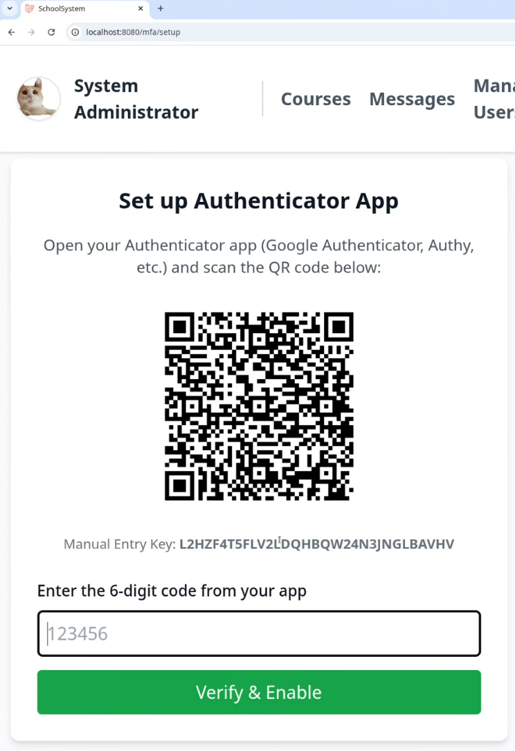 Example of baseline code implementation